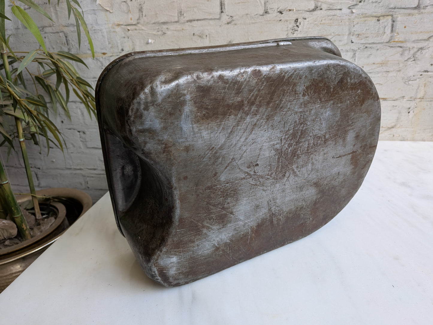 Vintage 40s 50s Mid Century Industrial Factory Steel Metal Storage Case Box Bin