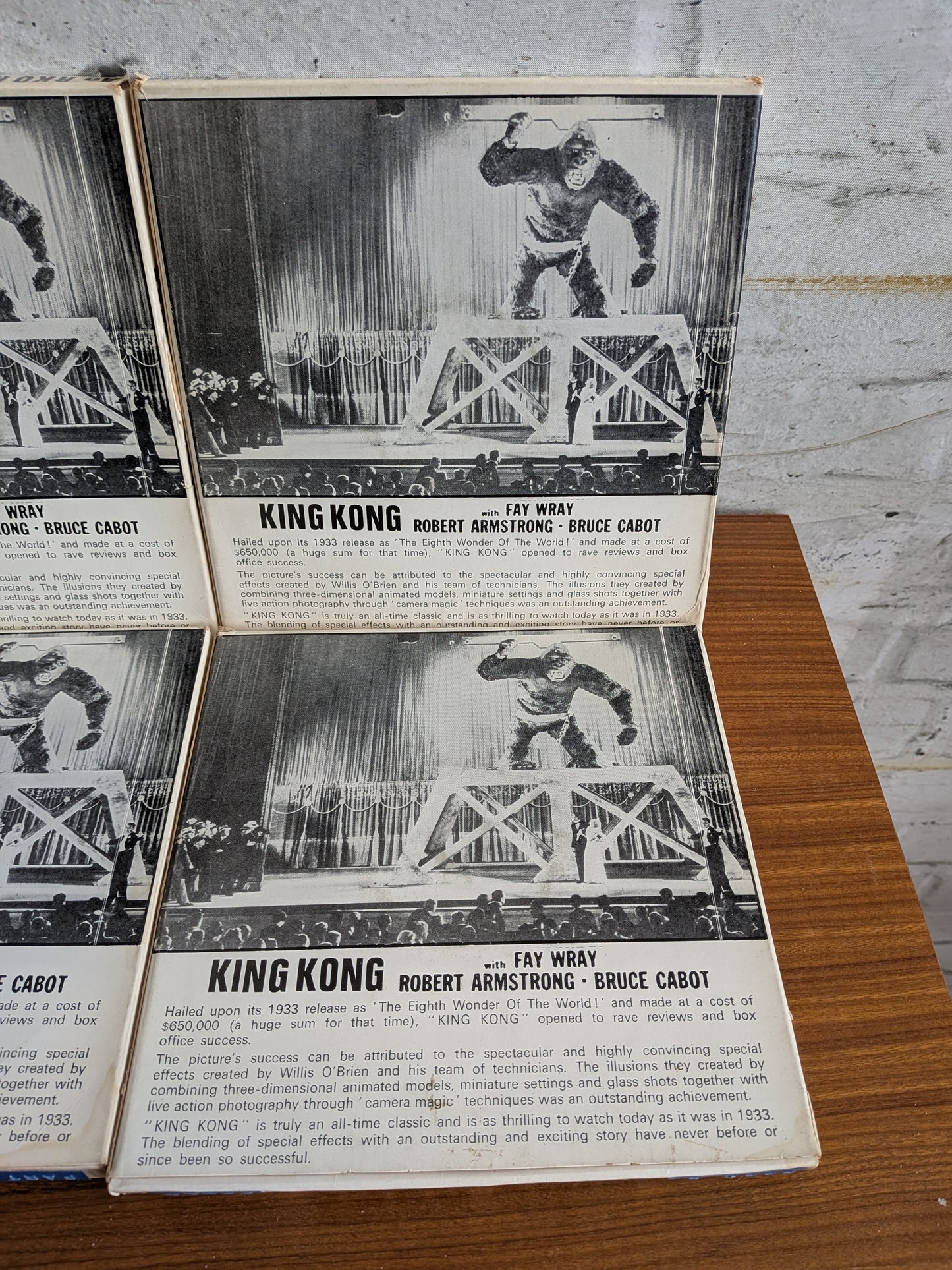 6 x Vintage 1970s Mountain Films Super 8mm Cine Film Reels  of King Kong 1933