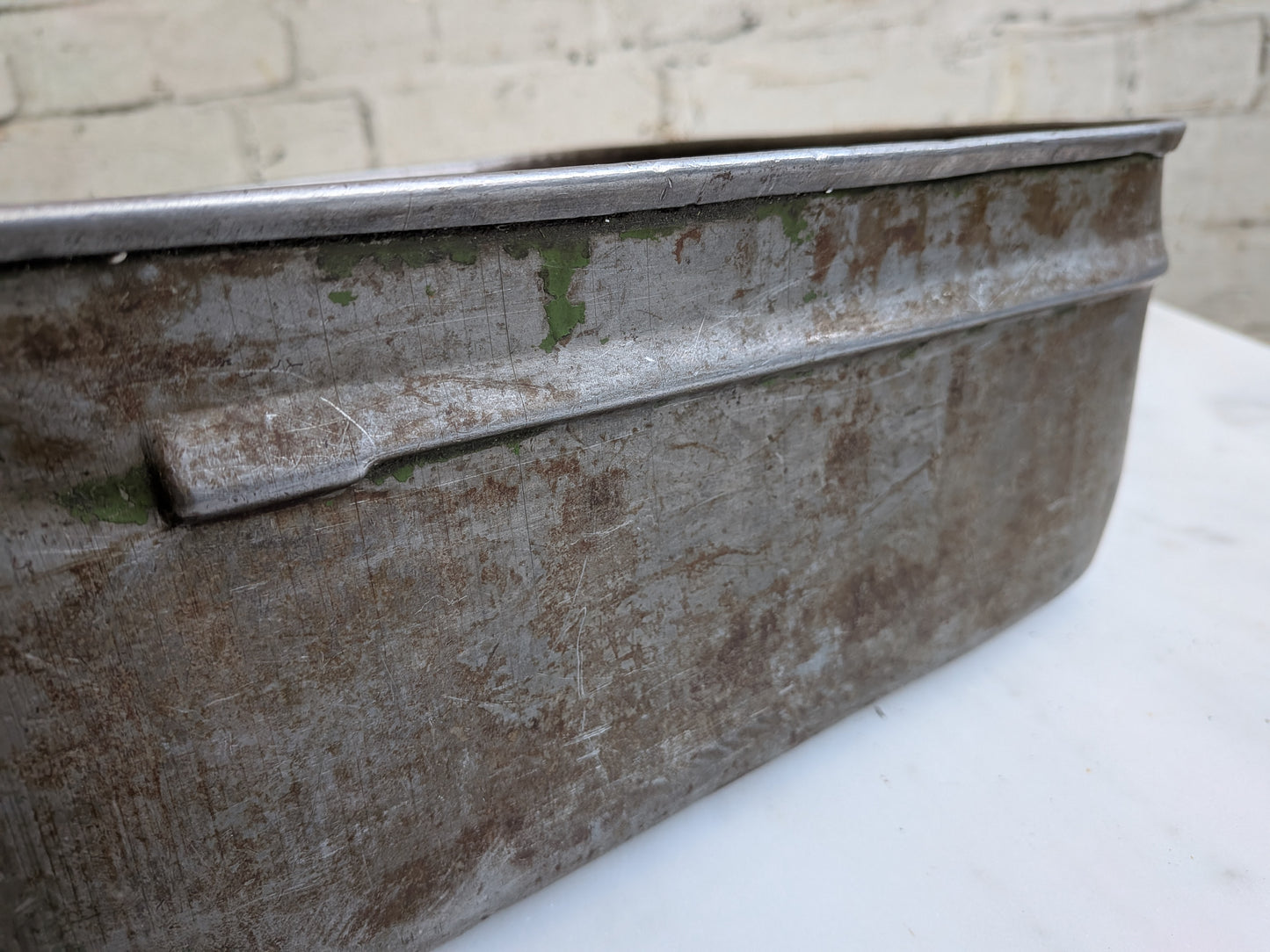 Vintage 40s 50s Mid Century Industrial Factory Steel Metal Storage Case Box Bin