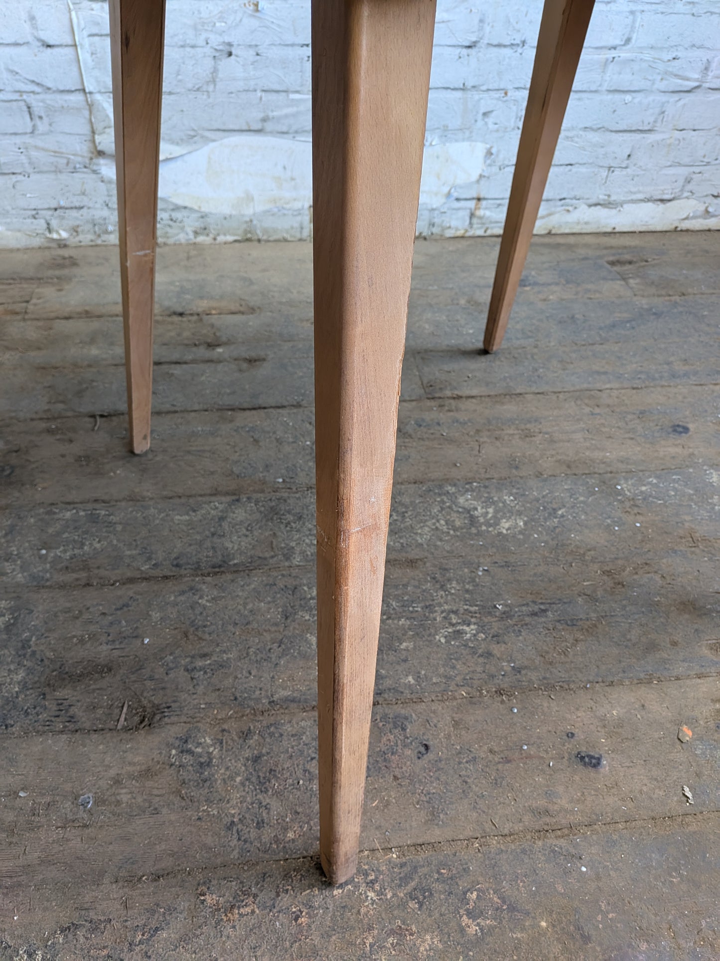 4 Mid Century Modern Ercol All Purpose Chairs and Ercol Drop Leaf Kitchen Bistro Cafe Dining Table