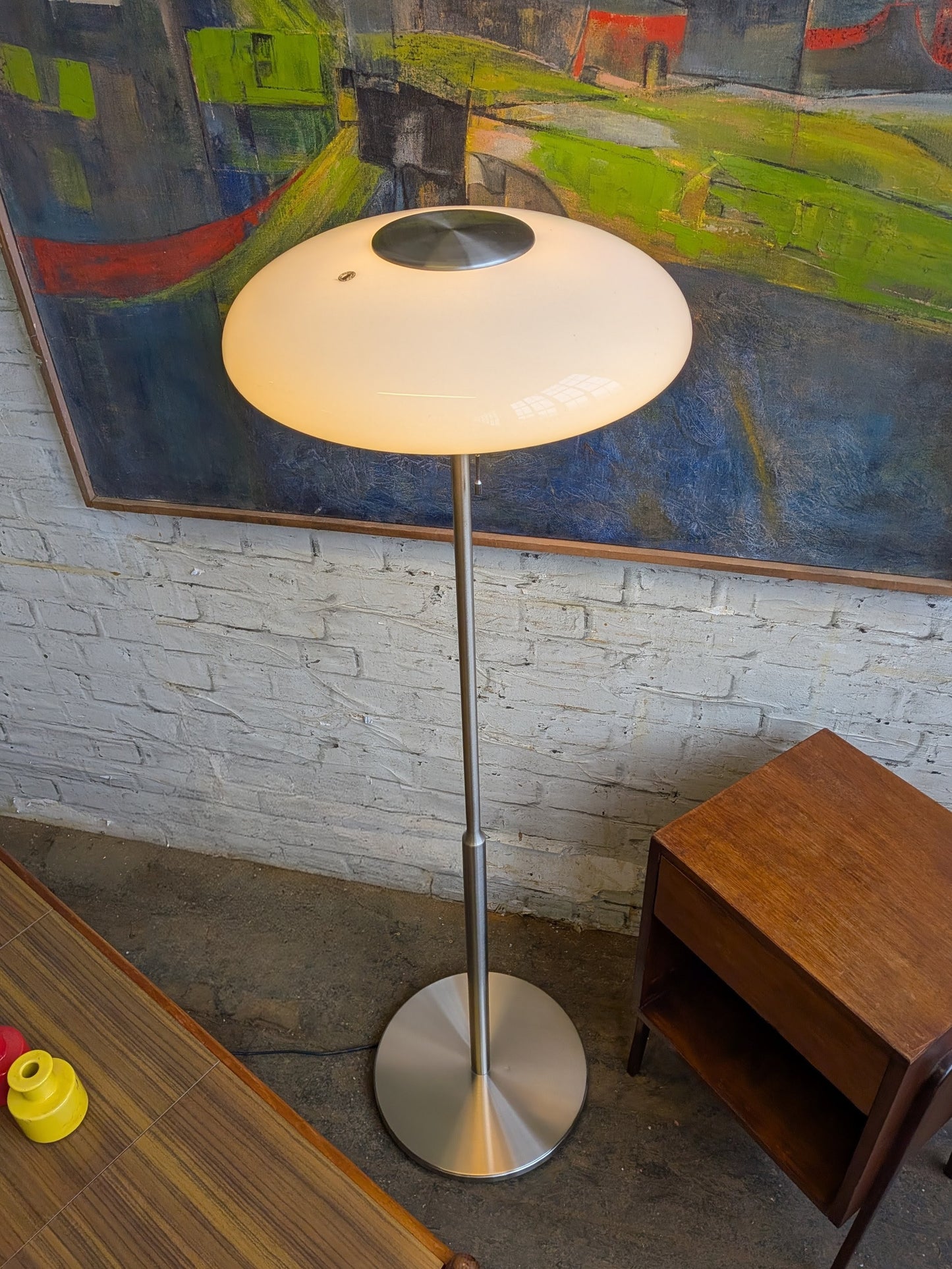 Rare Discontinued 2012 IKEA Tällbyn Retro Space Age MCM Style Floor Lamp