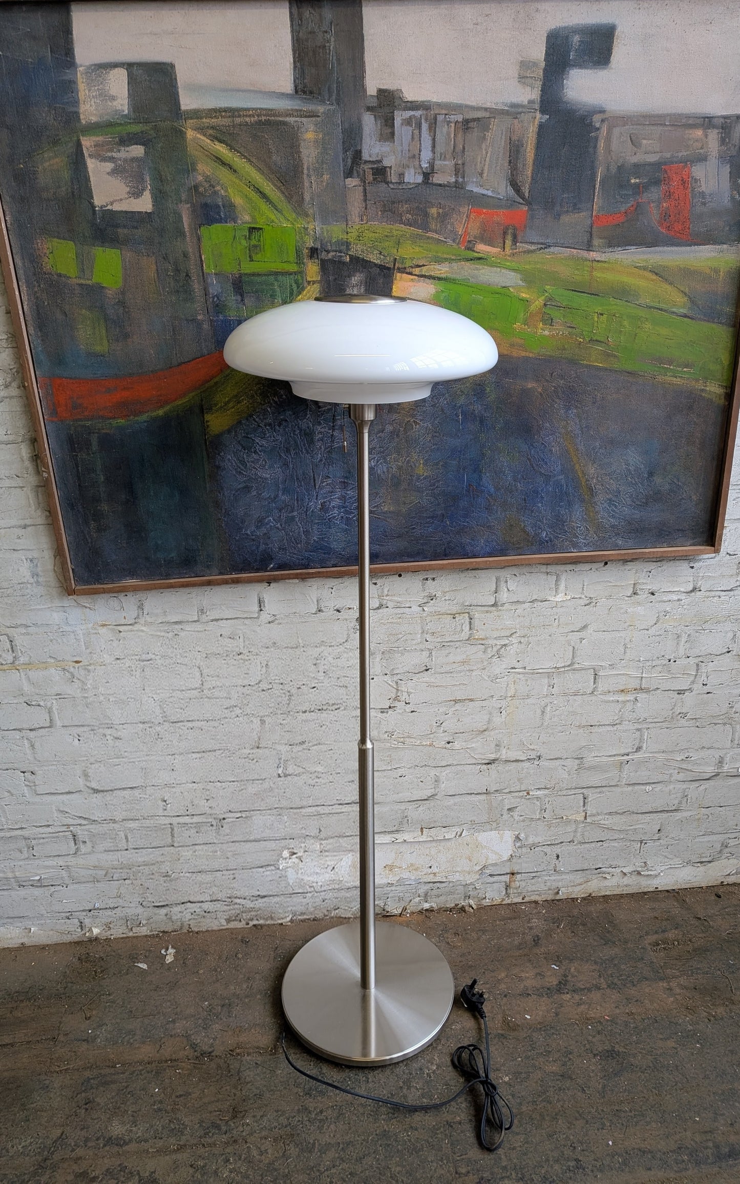 Rare Discontinued 2012 IKEA Tällbyn Retro Space Age MCM Style Floor Lamp