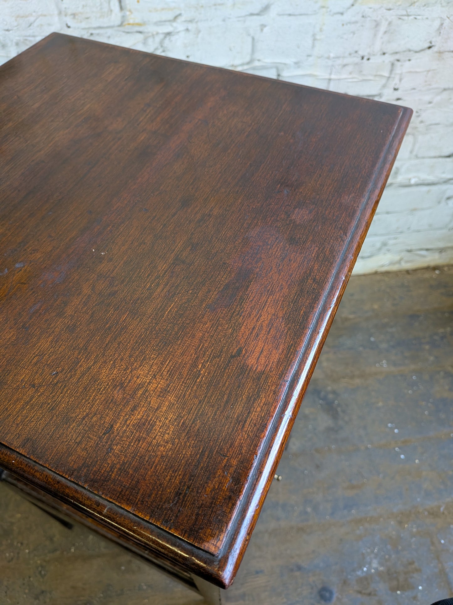 Antique Georgian Mahogany Gents Washstand Bedside Side Plant Table With Drawer