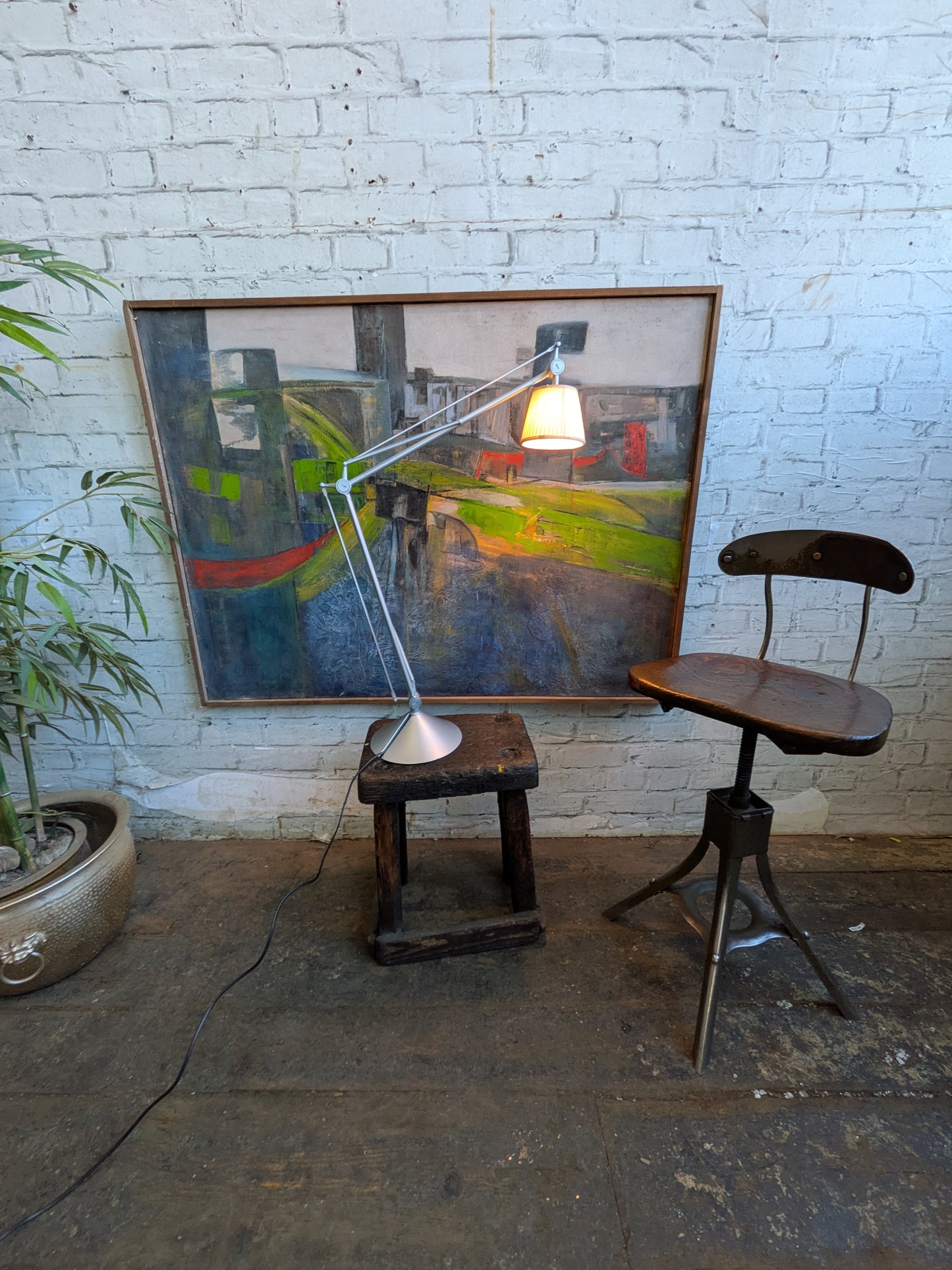 1  Vintage 2004 Philippe Starck for Flos Archimoon Soft Articulated Desk Lamp