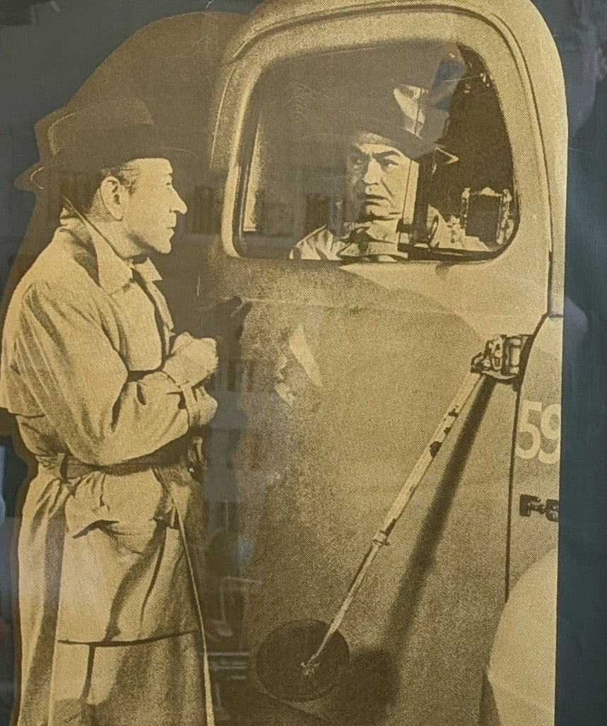 Vintage 1972 Ellen Kuhn Pop Art Style Limited Edition Signed Print - George Raft & Edward G Robinson