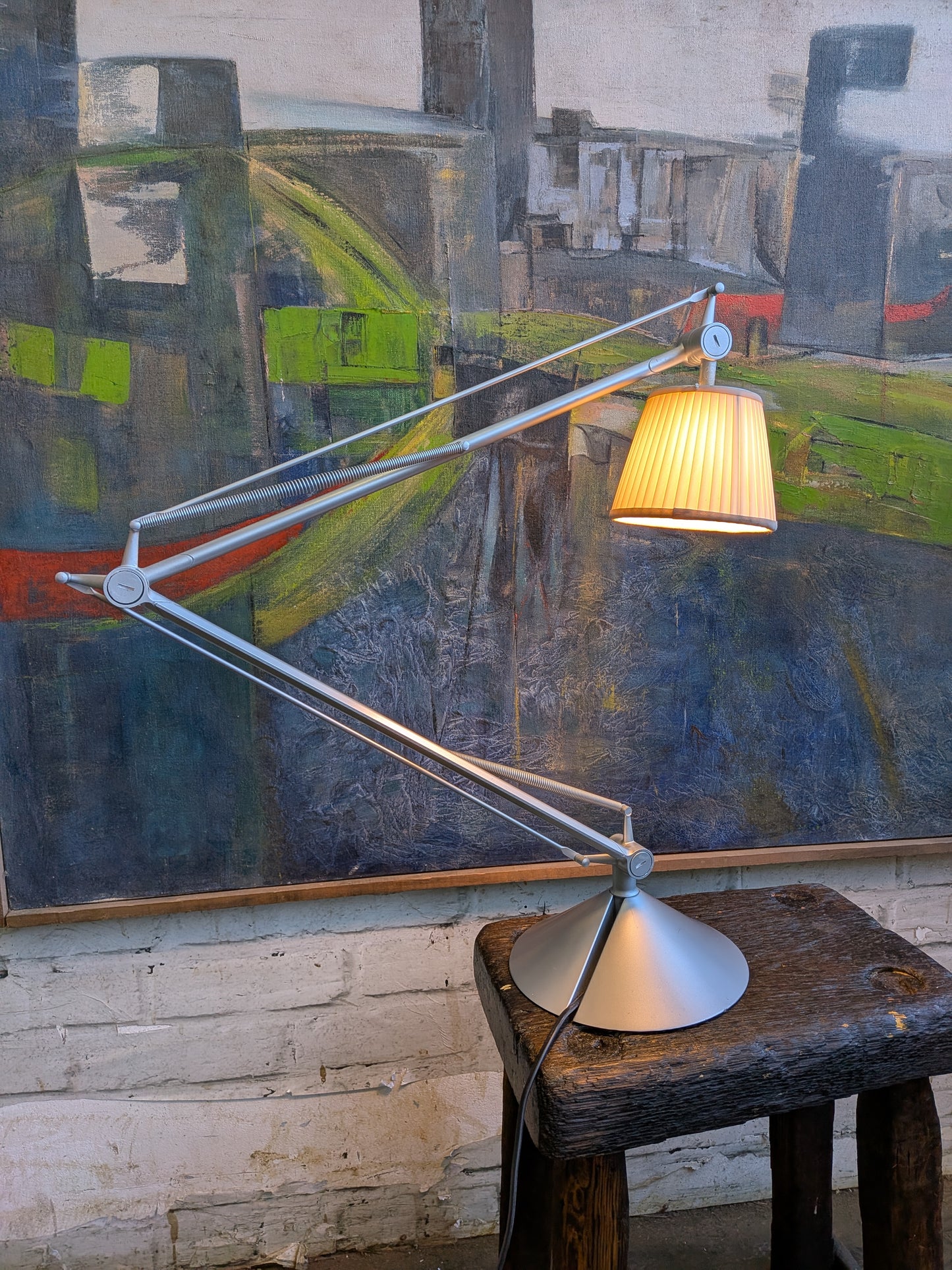 1  Vintage 2004 Philippe Starck for Flos Archimoon Soft Articulated Desk Lamp