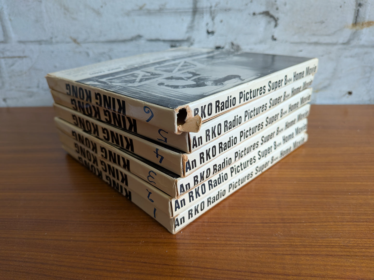 6 x Vintage 1970s Mountain Films Super 8mm Cine Film Reels  of King Kong 1933