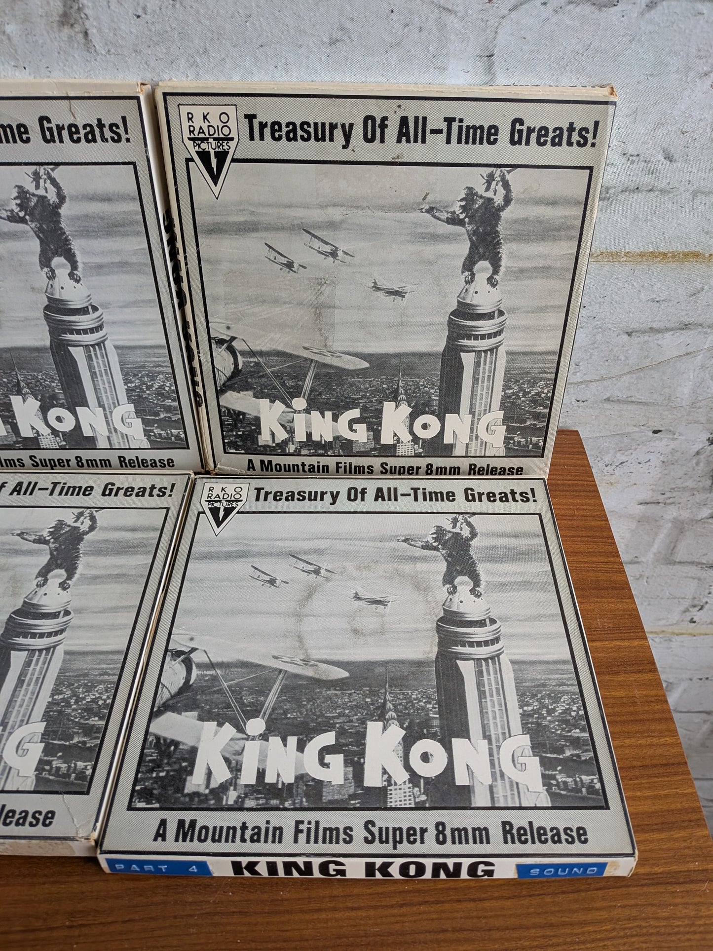 6 x Vintage 1970s Mountain Films Super 8mm Cine Film Reels  of King Kong 1933