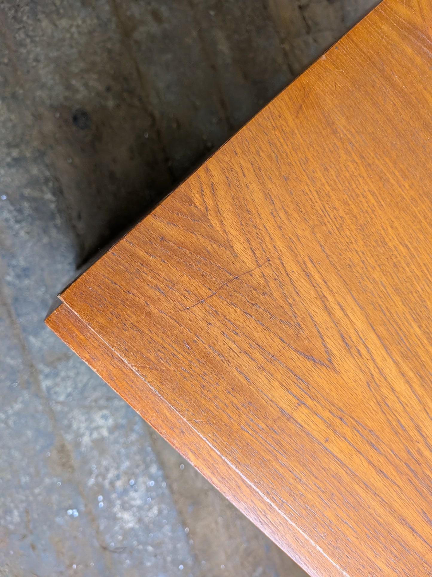 Vtg 60s 70s Retro Mid Century Modern Record Storage Media TV Cabinet Sideboard