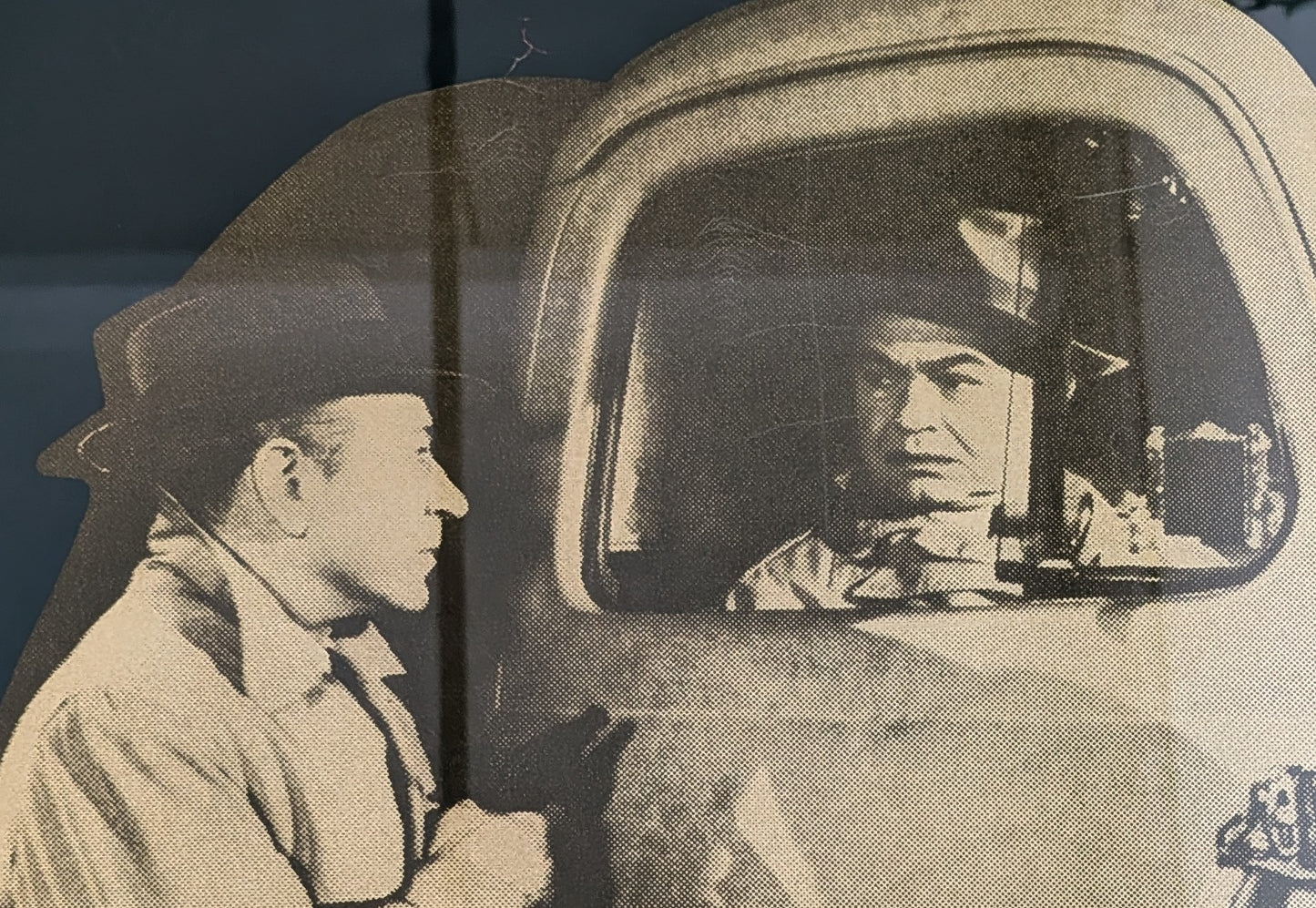 Vintage 1972 Ellen Kuhn Pop Art Style Limited Edition Signed Print - George Raft & Edward G Robinson