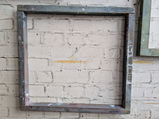 1 x Vintage Industrial Silkscreen Printing Wooden Frame - Picture Frame 👍 Mirror 👍 Blackboard 👍
