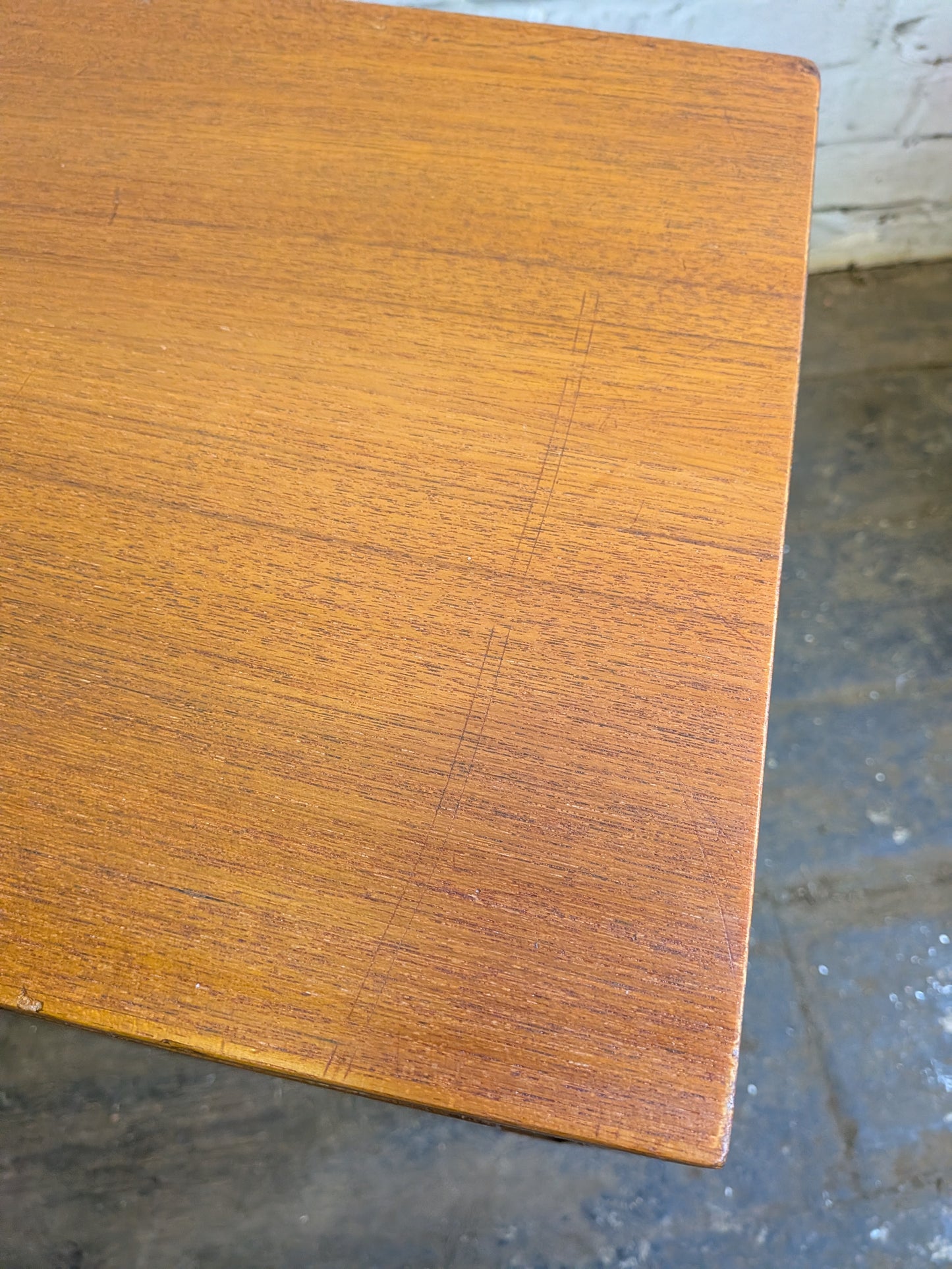 Vintage 60s Mid Century Modern Danish Niels Clausen NC Mobler Chest of 2 Drawers Side Table