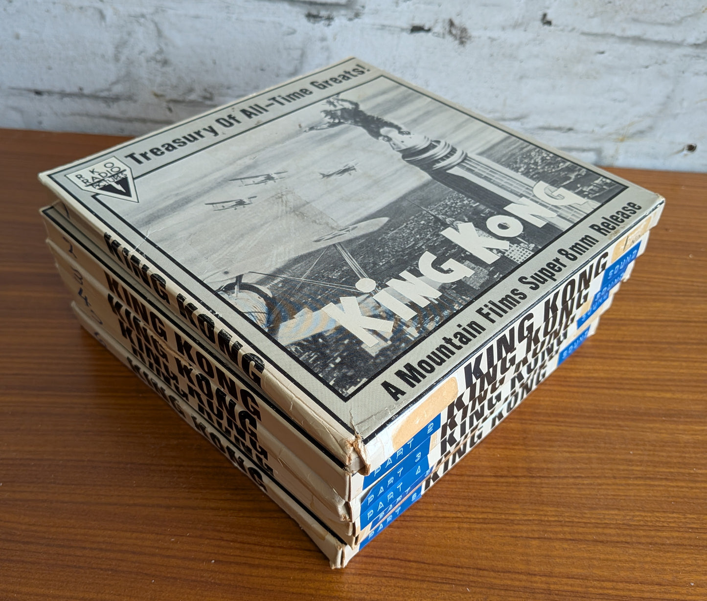 6 x Vintage 1970s Mountain Films Super 8mm Cine Film Reels  of King Kong 1933